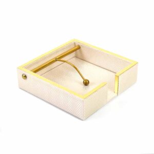 square coasters set of 6 | white & gold (copy)