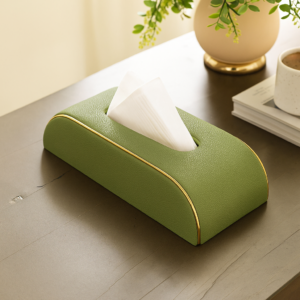 curve tissue holder | green